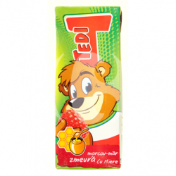 Tedi morcovi, mar si zmeura cu miere 200ml