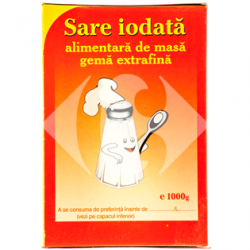 Salrom Sare iodata alimentara de bucatarie gema extrafina 1kg 